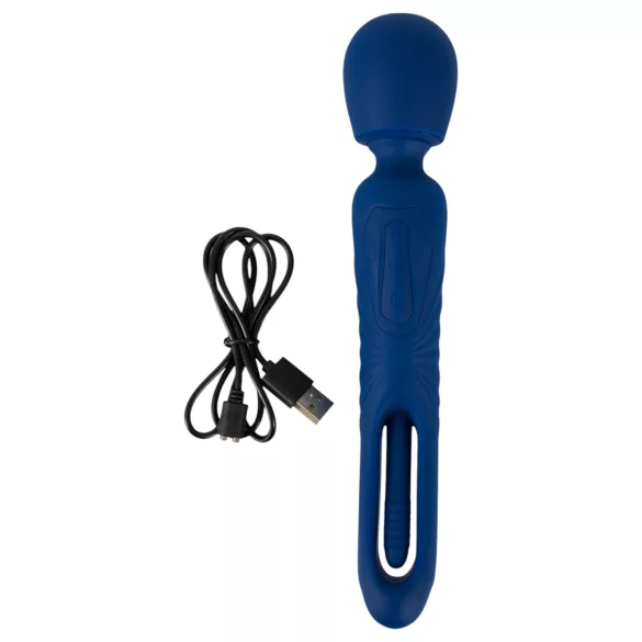 Smile - 2-in-1 tongmassager vibrator (blauw)