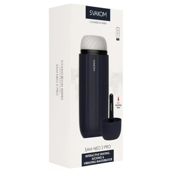 Svakom Sam Neo 2 Pro - interactieve masturbator - zwart/wit