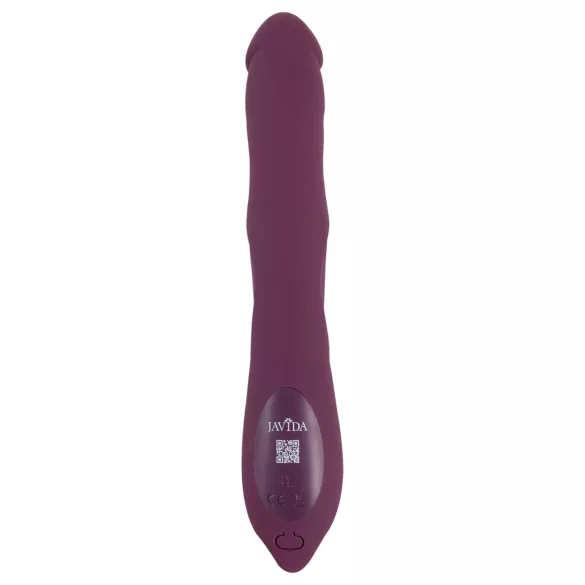 Javida - 3in1 duwende, roterende kralen vibrator (paars)
