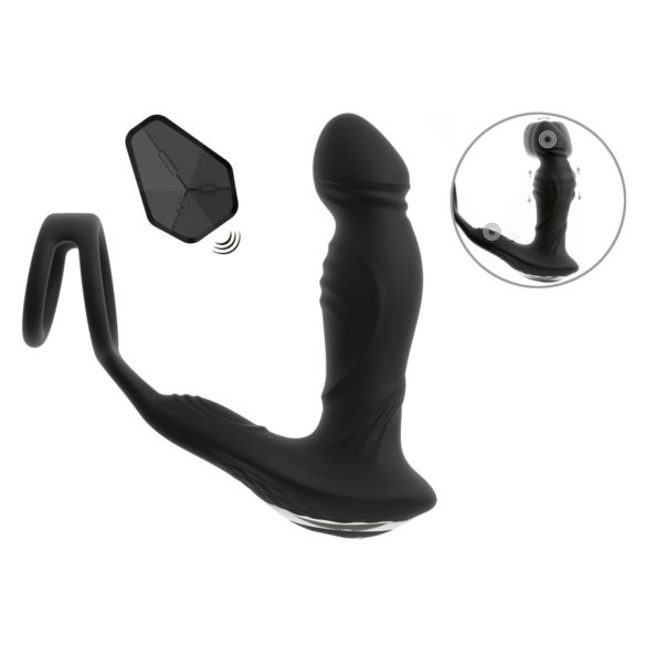 Rebel - duwende prostaatvibrator (zwart)