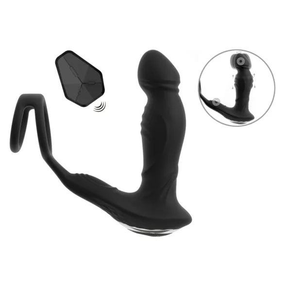 Rebel - duwende prostaatvibrator (zwart)
