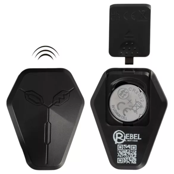 Rebel - duwende prostaatvibrator (zwart)