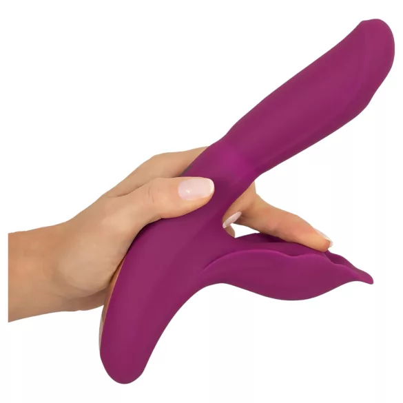 Javida - 4-in-1 G-spot en clitoris vibrator - siliconen - paars