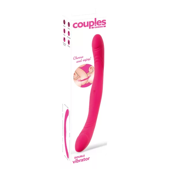 Couples Choice - duo vibrator - flexibel - siliconen - roze