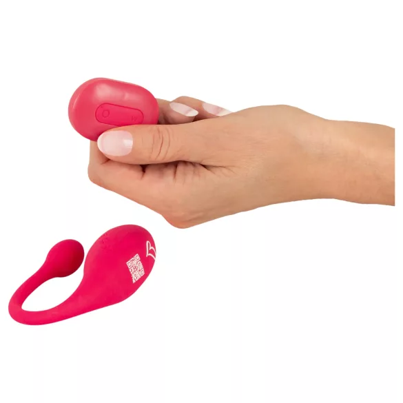 Beau Coeur Koral - draagbaar vibrerend eitje met afstandsbediening (roze)