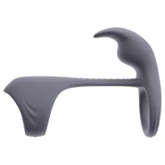   Beau Coeur Vylor - penis- en balring met clitorisstimulator - grijs