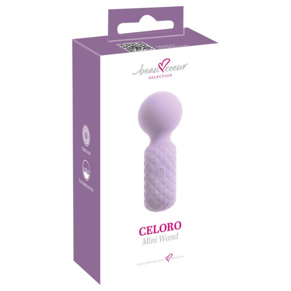 Beau Coeur Celoro - mini vibrator - masserend - siliconen - paars