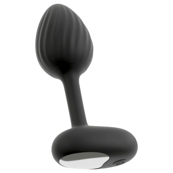 ANOS - vibrerende buttplug set - siliconen - zwart