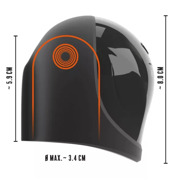 Rebel - eikel vibrator - waterdicht - zwart