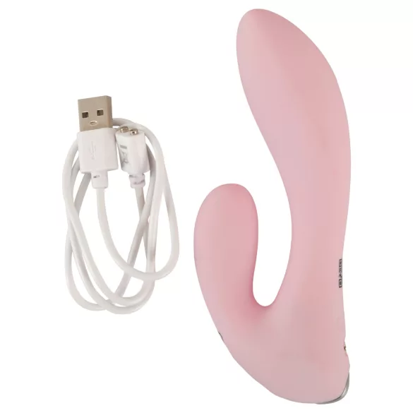 Beau Coeur Cerya - mini vibrator met clitorisstimulator - lichtroze