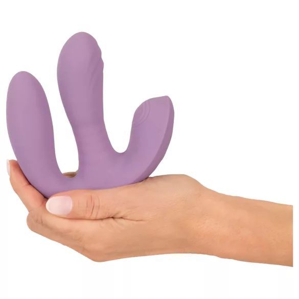 Beau Coeur Mireva - vibrator met drie armen - afstandsbediening - paars