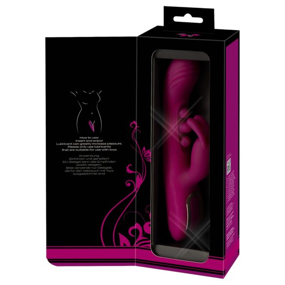 Javida - vibrator met kogeltjes en clitorisstimulator - silicone - paars