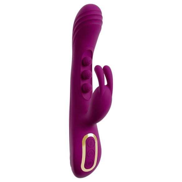 Javida - vibrator met kogeltjes en clitorisstimulator - silicone - paars