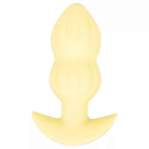 Cuties Mini - anaal vibrator plug - geribbeld - geel