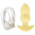 Cuties Mini - anaal vibrator plug - geribbeld - geel