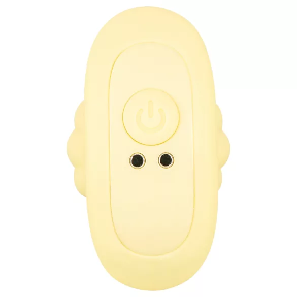Cuties Mini - anaal vibrator plug - geribbeld - geel