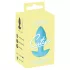 Cuties Mini - vibrerende anaalplug - klein formaat - blauw