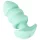 Cuties Mini - anaal plug met vibratie en bolletjes - groen