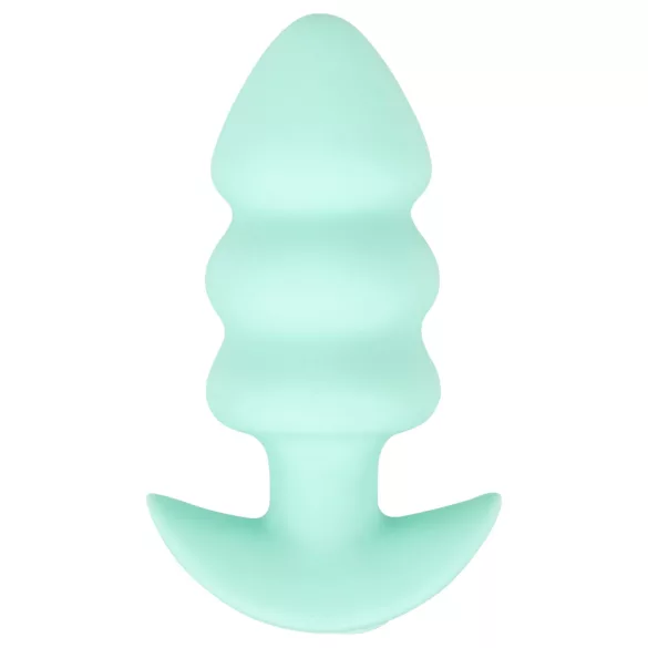 Cuties Mini - anaal plug met vibratie en bolletjes - groen