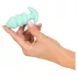 Cuties Mini - anaal plug met vibratie en bolletjes - groen