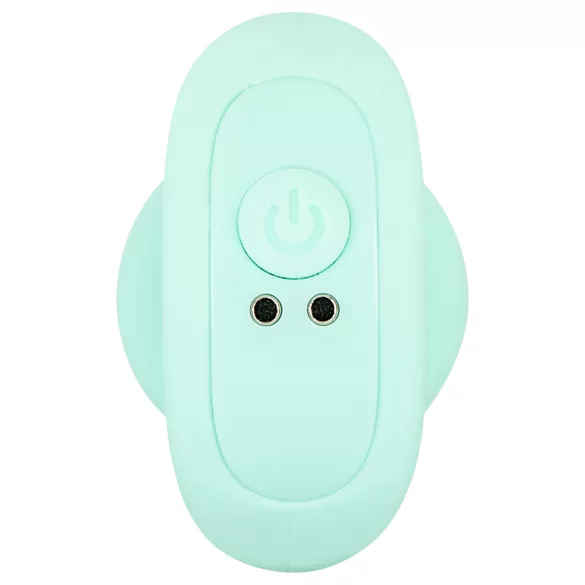 Cuties Mini - anaal plug met vibratie en bolletjes - groen
