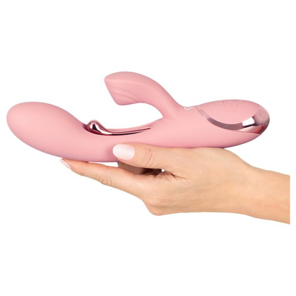 Beau Coeur Avenor - vibrator met tong en clitorisstimulator voor de G-spot (roze)