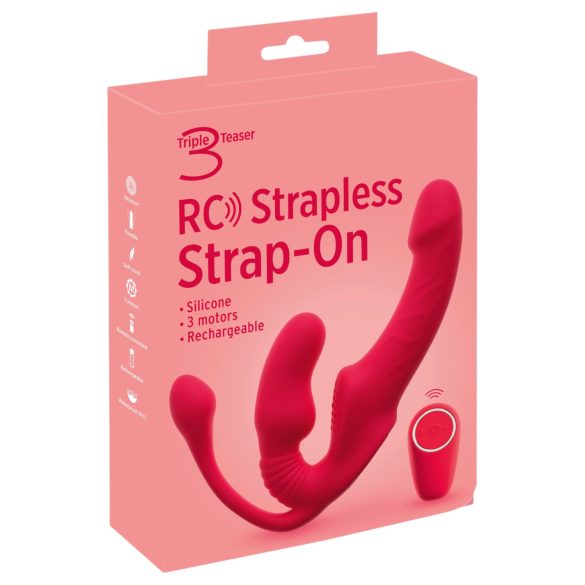 You2Toys Strapless - opzetbare 3‑armige vibrator (roze)