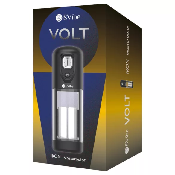 Slakkenvibe Ikon Volt - automatische masturbator (zwart)