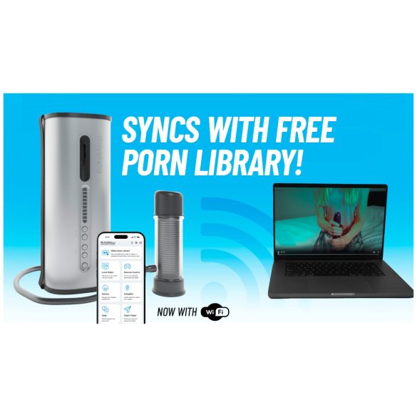 VacuGlide 2 - automatische masturbator voor mannen - elektrisch - zilver