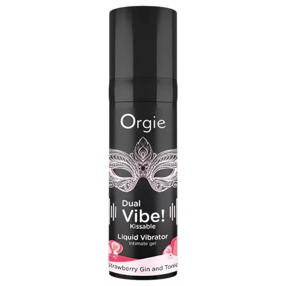 Orgie Dual Vibe - unisex vloeibare vibrator - Aardbei - Gin Tonic (15 ml)