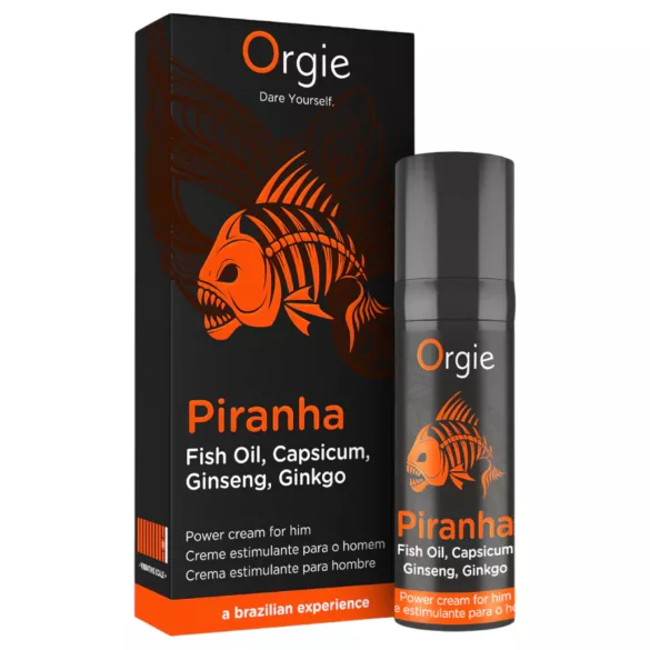 Orgie Piranha Power Cream - Stimulerende Crème voor Mannen (15 ml)