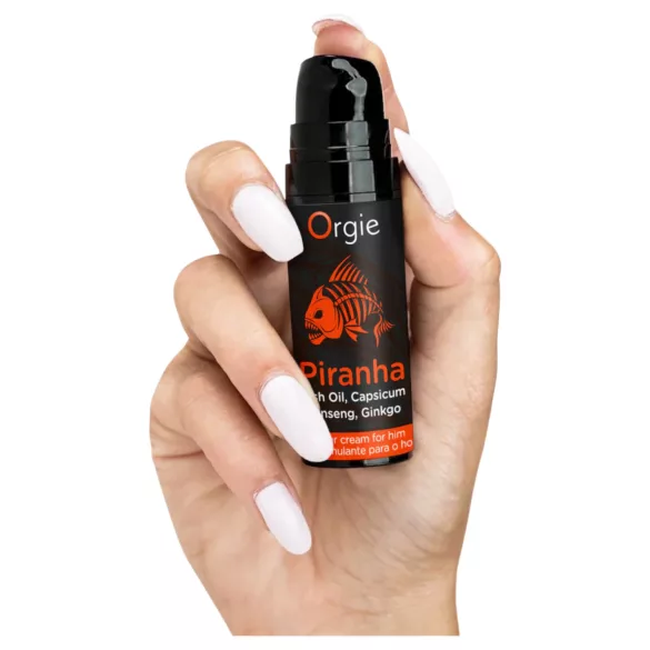 Orgie Piranha Power Cream - Stimulerende Crème voor Mannen (15 ml)