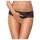 Obsessive Merossa - open string met strass - zwart - 2XL/3XL