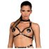 Obsessive A740 - Halter lichaamsharnas top (zwart) - S-L