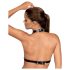 Obsessive A740 - Halter lichaamsharnas top (zwart) - S-L