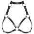 Obsessive A740 - Halter lichaamsharnas top (zwart) - S-L