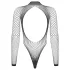 Obsessive - zwarte netstof body met lange mouwen (S-L)