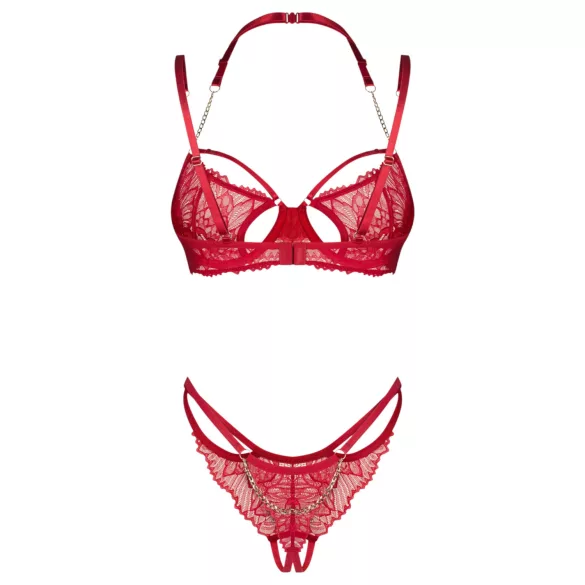 Obsessive Matildea - bh set - kant - rood - L/XL