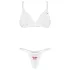 Obsessive Weddya Bride - tweedelige bruidsset (wit) - L/XL