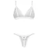 Obsessive Weddya Bride - tweedelige bruidsset (wit) - L/XL