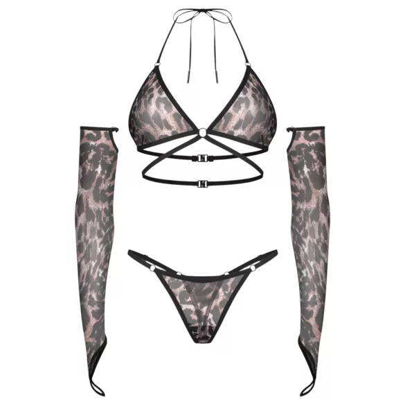 Obsessive Addia - luipaardprint netset