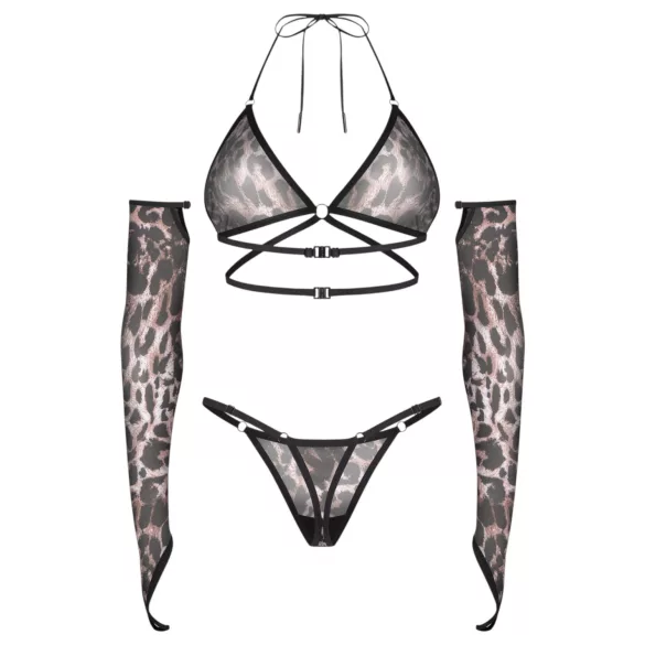 Obsessive Addia - luipaardprint netset