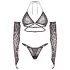 Obsessive Addia - luipaardprint netset