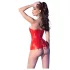 Chilirose CR 4491 - korset met rits - rood