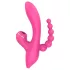Erospace Sweet Play - G-punt vibrator met anaalsonde en zuigfunctie (roze)