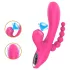 Erospace Sweet Play - G-punt vibrator met anaalsonde en zuigfunctie (roze)