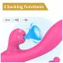 Erospace Sweet Play - G-punt vibrator met anaalsonde en zuigfunctie (roze)