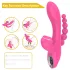Erospace Sweet Play - G-punt vibrator met anaalsonde en zuigfunctie (roze)