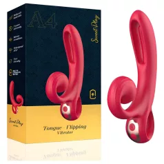   Sweet Play - rabbit vibrator - clitorisstimulatie - siliconen rood