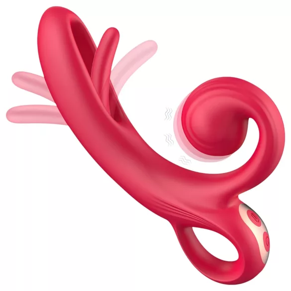 Sweet Play - rabbit vibrator - clitorisstimulatie - siliconen rood